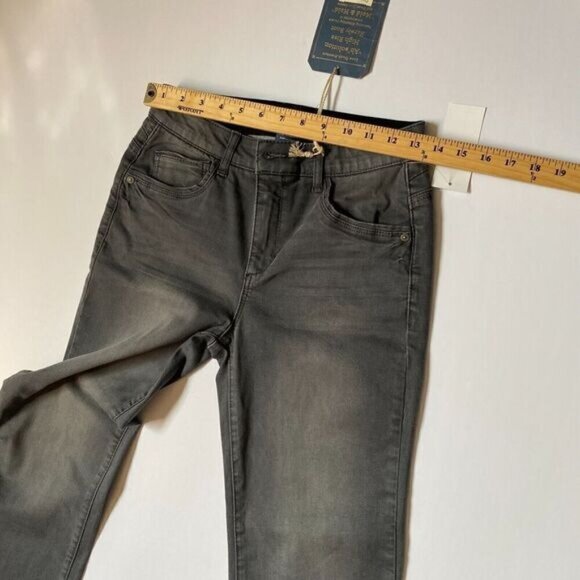 Democracy Women’s Cropped Barely Bootcut Jeans High Rise Size 2 Faded Black - Picture 7 of 16